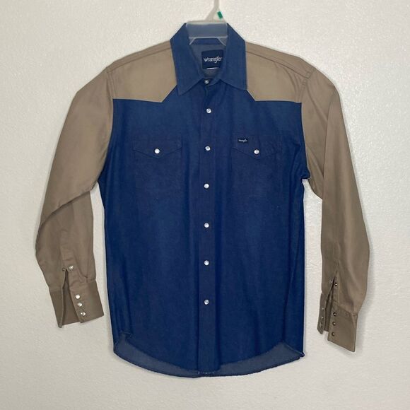 Wrangler Other - WRANGLER Men’s Pearl Snap Button Western Shirt Size XL